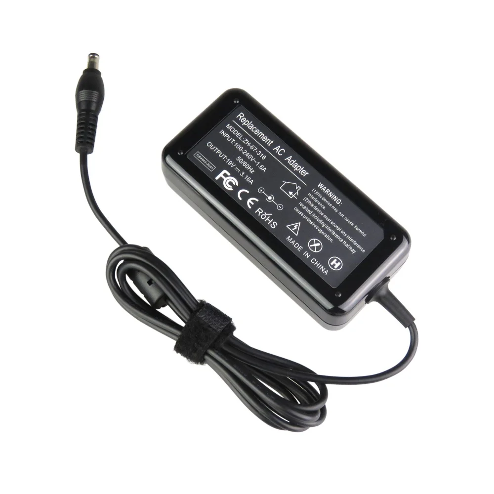 Charger Adapter 19V 3.16A 5.5*3.0mm Adapter AD-6019 Charger for Samsung Np200a5b Np300e5a Np305e5a Np365e5c RV515 RV520 R530 R540 R580 R440 R480