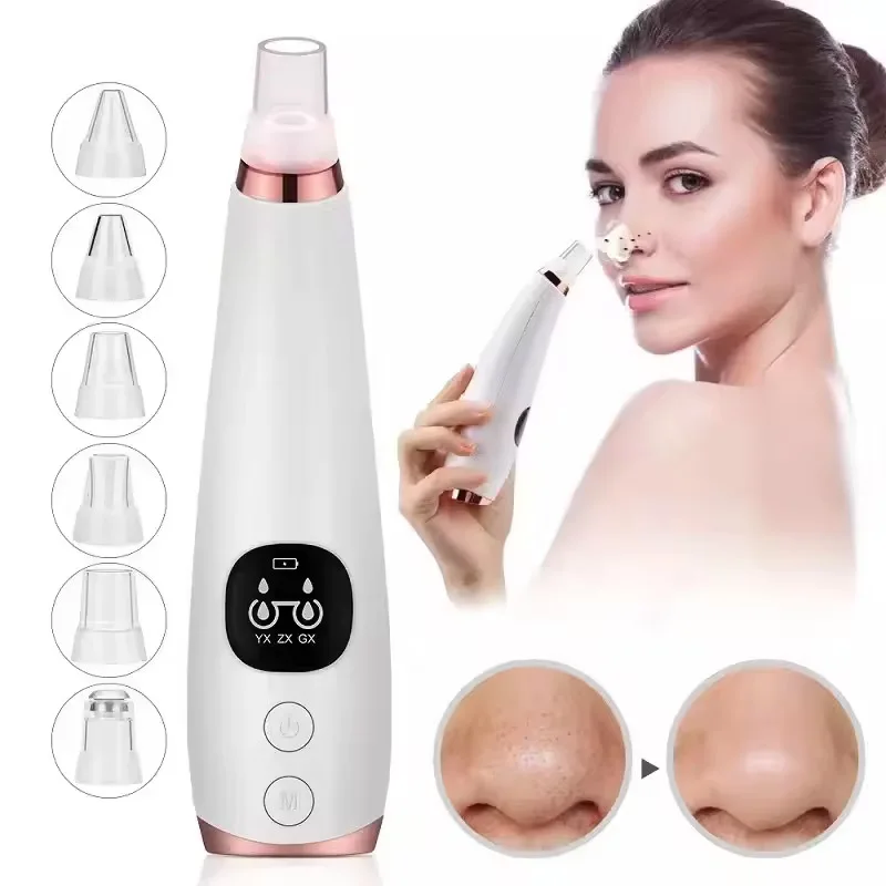 Bestselling 6-In-1 Electric Blackhead Remover Nose Cleaning Tool Portable Usb Charging Blackhead Remover