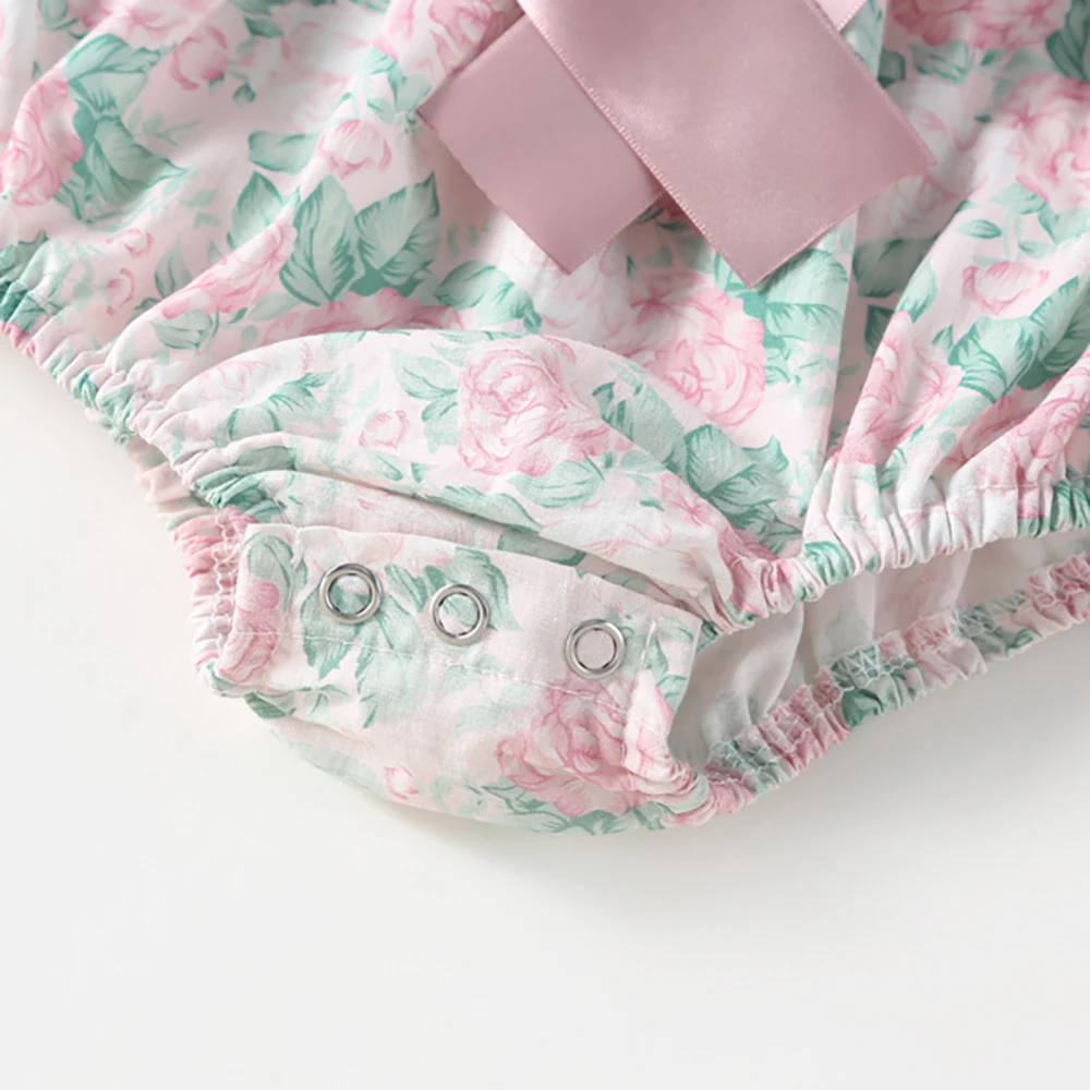 Summer Baby Girls Floral One Piece Bodysuit