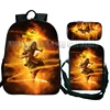 3pcs Mortal Kombat Backpack Students Boys Girls Cartoon School Bags Children Anime Bagpacks Kids Rucksack Unisex Travel Knapsack 6