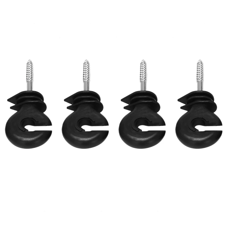 

200Pcs Electric Fence Offset Ring Insulator Fencing Screw In Posts Wire Safe Agricultural Garden Supplies Accessories