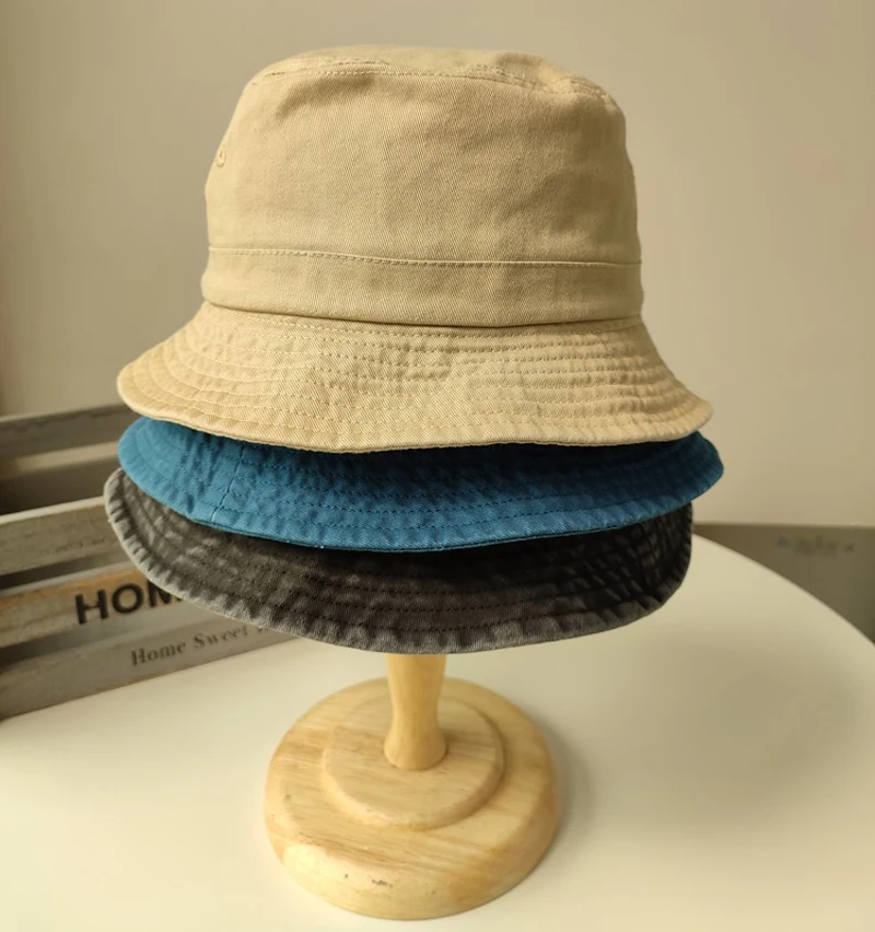 Herbst xxl Größe Panama hut Frauen Wasser gewaschen Baumwolle Jean Fischer hut Outdoor Angel hüte Big Head Umfang Eimer Hut für Männer – Detail 4