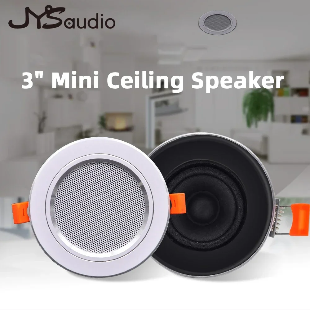 10W Mini Ceiling Speaker Stereo Home Theater Background Music System Public Address In-wall Loudspeaker Bathroom Kitchen Hotel mini ceiling speaker 12w hifi stereo loudspeaker home theater sound system public address background audio bathroom restaurant