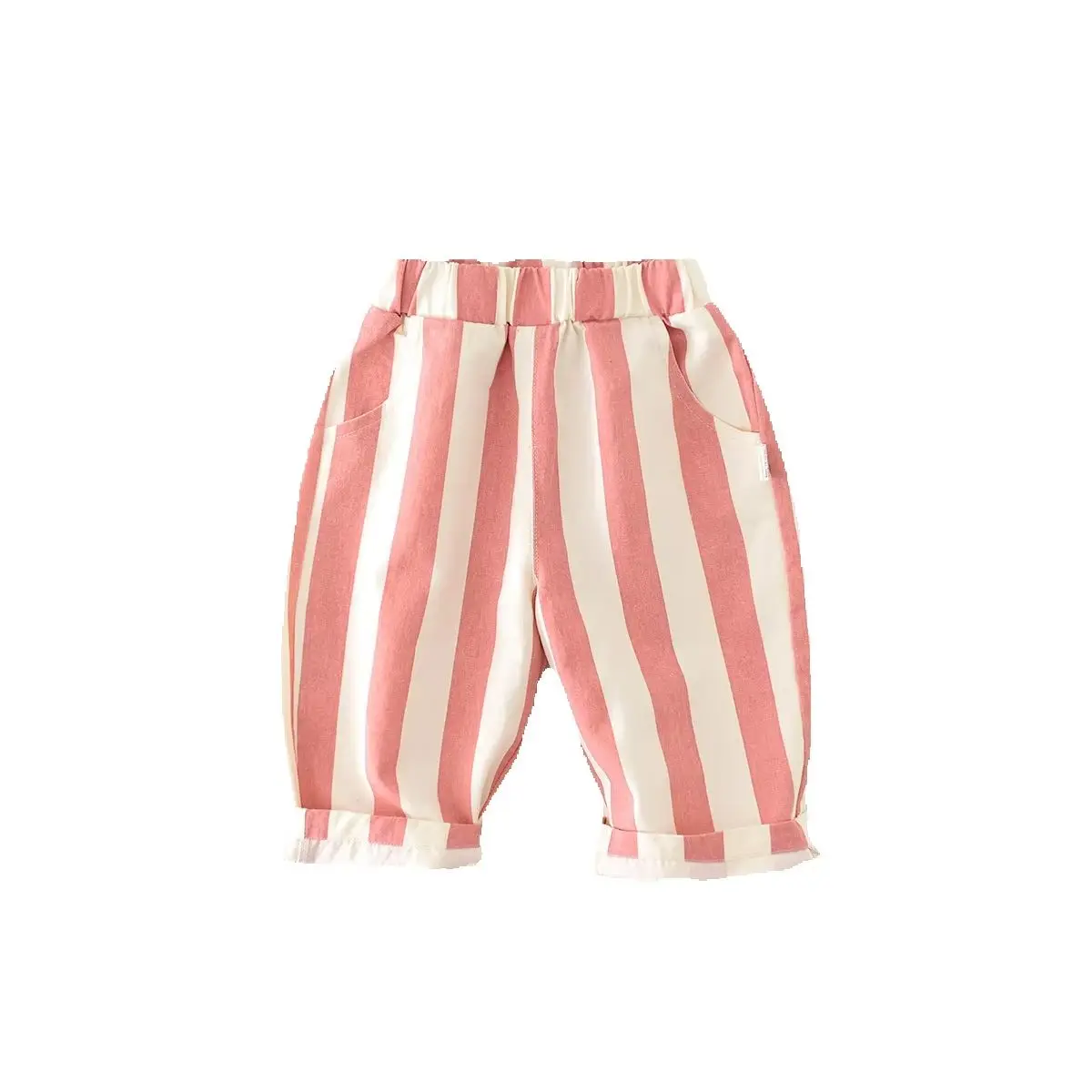 Cotton Spring Striped Toddler Pants for Kids
