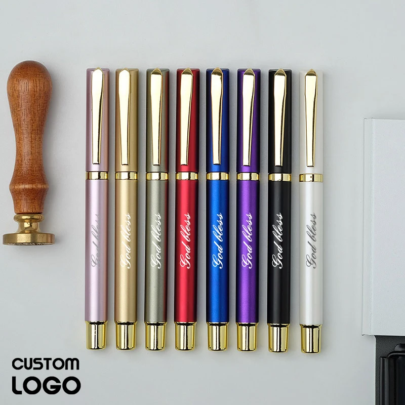 High-end Touch Shield Gel Pens Personalized Custom Logo Engraving Name Advertising Neutral Pen Promotion Gift School Accessories