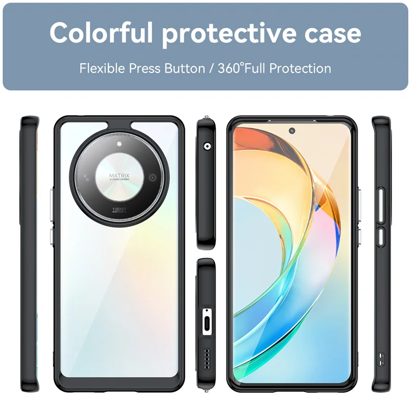Clear Shockproof TPU Protective Phone Case Cover