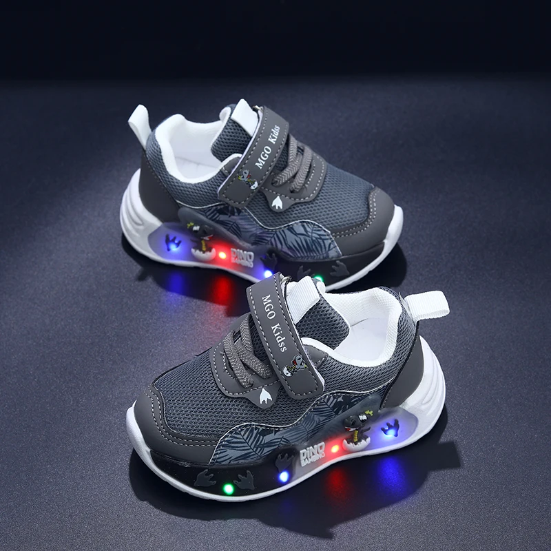 Children's Luminous LED Shoes with Animal Prints View