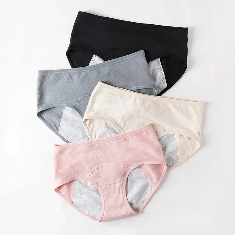 Culotte Menstruelle en Coton Confortable pour Femme, Sous-Vêtement Physiologique, Lingerie Respirante, Slip pour Fille, Nouvelle Collection