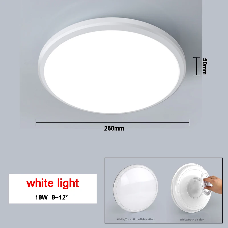 fall ceiling light Three proof Bedroom Study LED Ceiling Light Round Balcony Corridor Aisle Lighting Ultra Thin Modern Industrial Led Ceiling Lamps led recessed ceiling lights Ceiling Lights