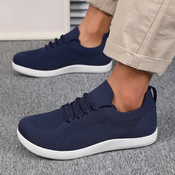 أحذية ركض شبكية قابلة للتنفس للرجال خفيفة الوزن للغاية صيفية جديدة قابلة للتنفس بأربطة أحذية مسطحة سريعة الجفاف أحذية رياضية كاجوال للرجال 3