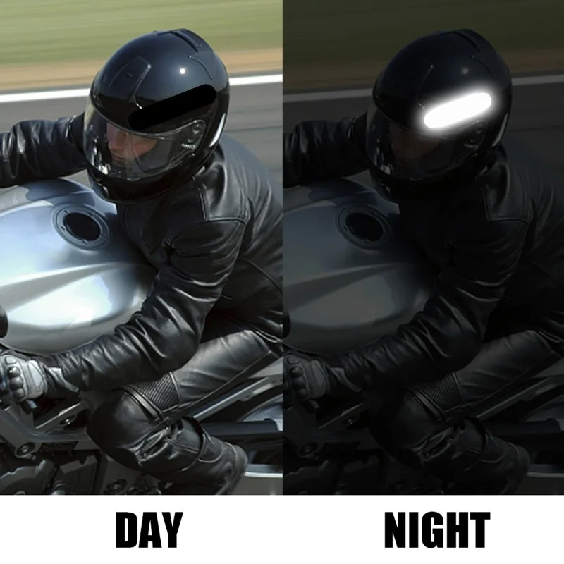 Reflective Stickers for Helmets Invisible Helmets Stickers Simple and Effective Reflective Tape for Bikes Motorcycles