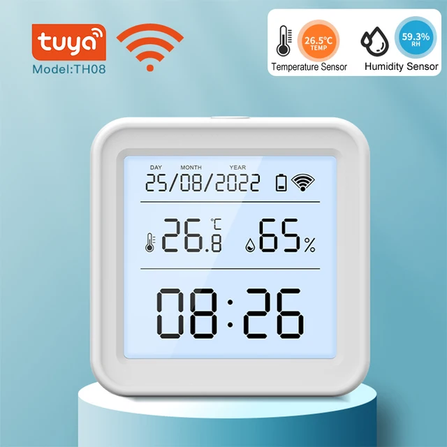 Tuya Zigbee/WiFi Temperature Humidity Sensor Hygrometer Thermometer Smart Home Smart Life App Support Alexa Google Assistant 1