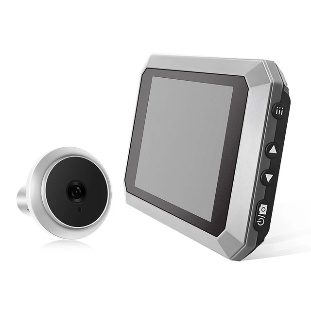 Video Digital Door Viewer Digital Magic Eye Electronic Viewfinder Night Vision Photo Recording Door Peephole Camera 1080P Camera 4