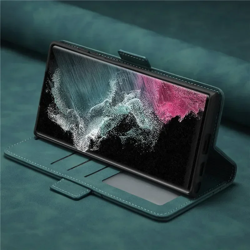 Elegant PU Leather Flip Wallet Phone Case - Shockproof Cover