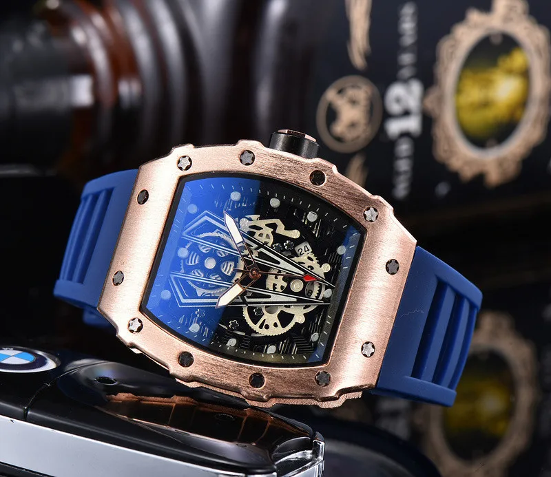 2022 Men's Watch RM Luxury Watches Casual Automatic Calendar Men's Watch Sports Quartz Chronograph 