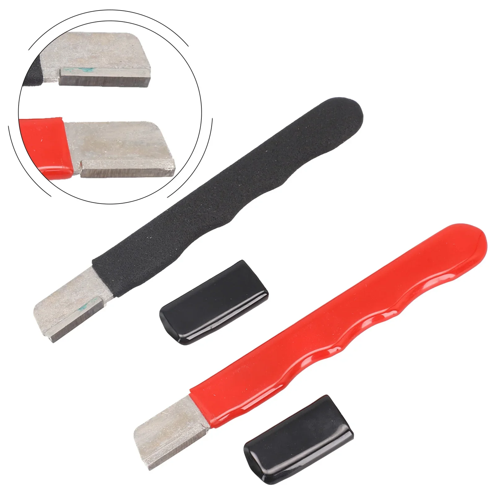 2pcs Sharpening Stone Scissors Sharpener For Pruning Scissors Hand Tools Handheld Metal Mini With Lid Pocket knife sharpener,kitchen knife sharpener,knife sharpening stone,diamond sharpening stone