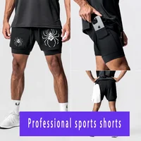 Anime Hunter X Hunter Gym Shorts for Men Breathable Spider Performance Shorts Summer Sports Fitness Workout Jogging Short Pants 1