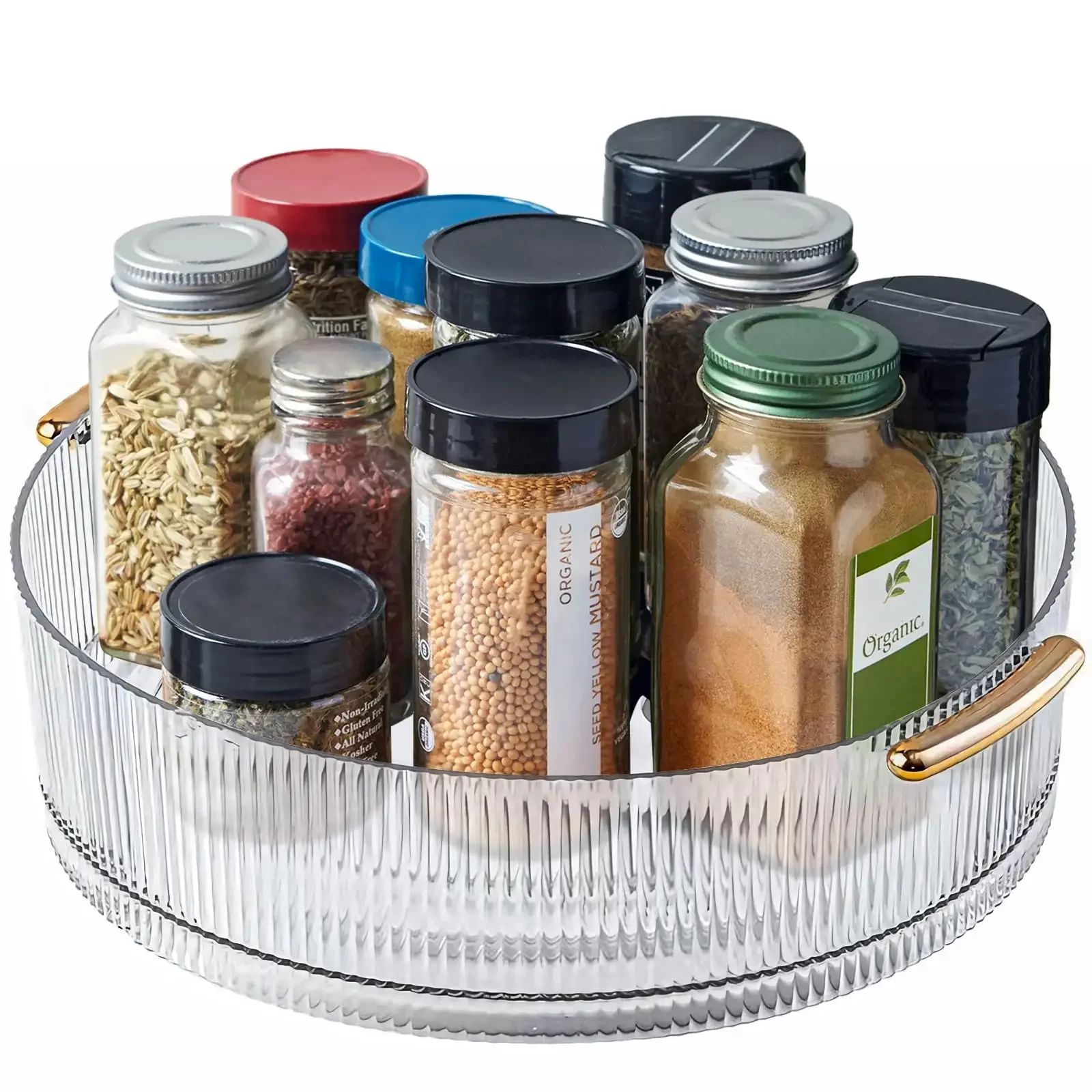 360 Rotating Lazy Susan Pantry Organizers and Storage Turntable Spice Rack for Kitchen Countertop Dining Table Pantry Cabinet
