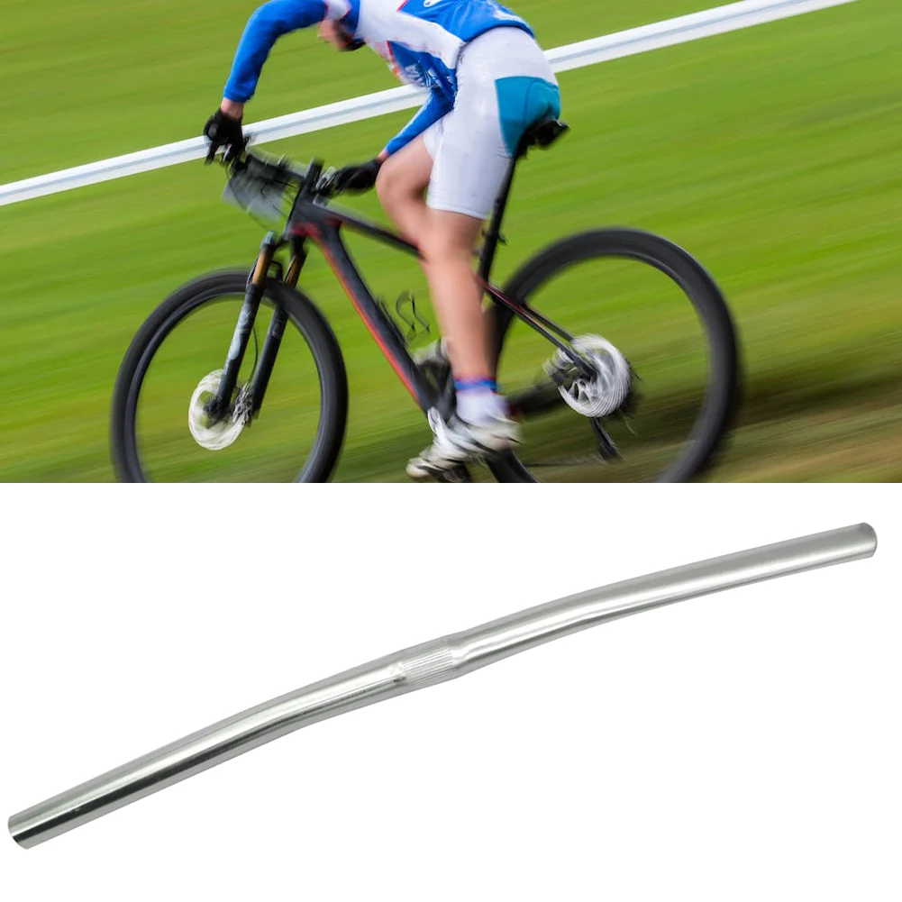 Bicycle Ultralight Handlebar 25.4x520MM Silver Straight Handbar Road Folding Bikes Bicycle Accessories Cycling Parts 0