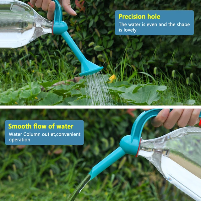 Regadera portátil de doble uso para plantas de jardinería, botella rociadora de agua, regadera superior, regadera de ducha, riego de plántulas - Imagen 4