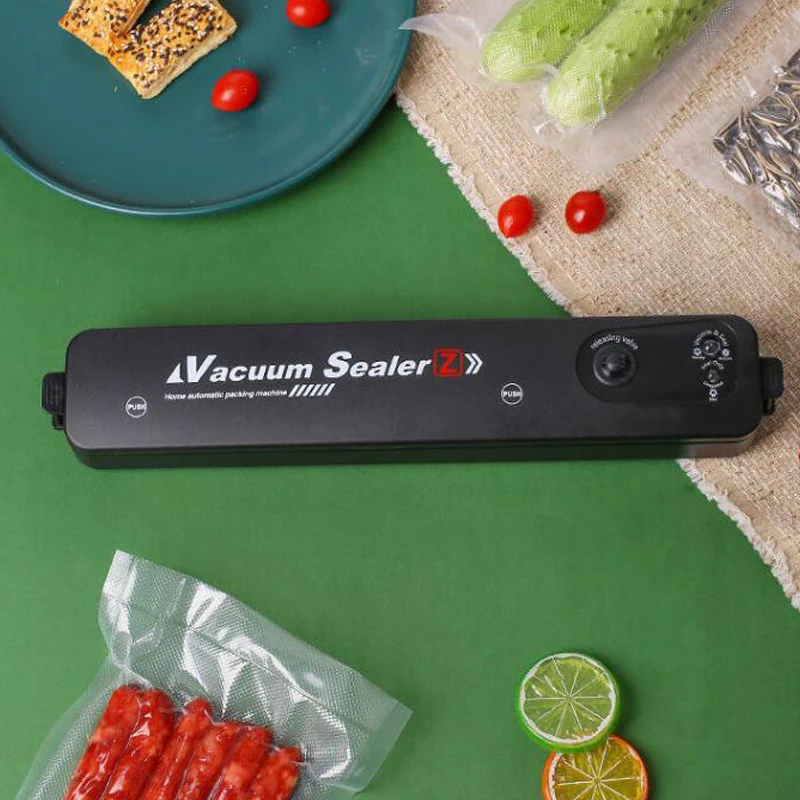 220v/110v Vacuum Sealer Packaging Machine Free 10pcs Bags Household Black  Food - Vacuum Food Sealers - Aliexpress