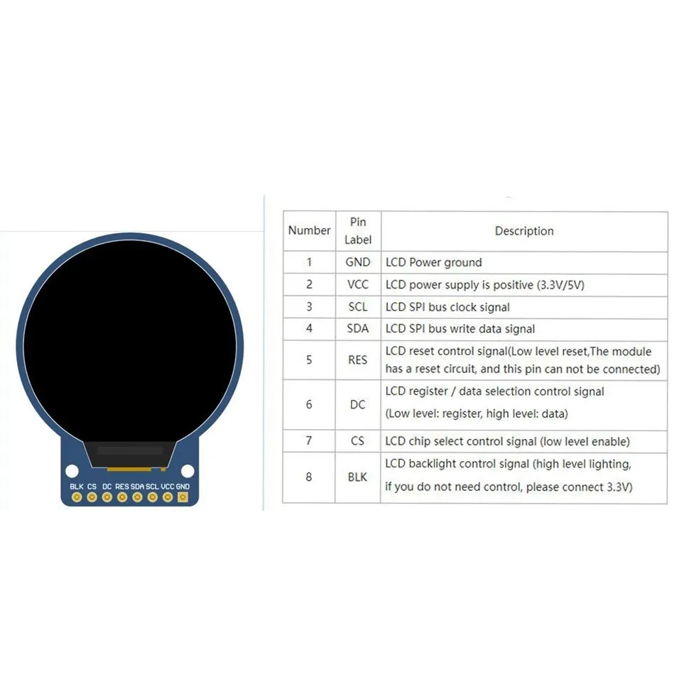 0.96/1.14/1.28/1.3/1.54/1.69/1.9/2.0 inch IPS TFT LCD OLED Display Module for ardunio raspberry pi stm image 8