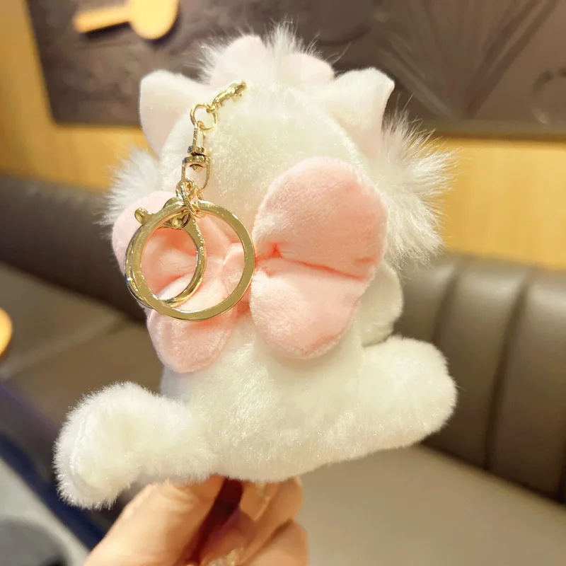 15Cm Kawaii Disney Marie Cat Plush Keychain Pendant Cute Cartoon New Plush Doll School Bag Pendant Couple Birthday Gift plush toy plush doll plush keychain key chain