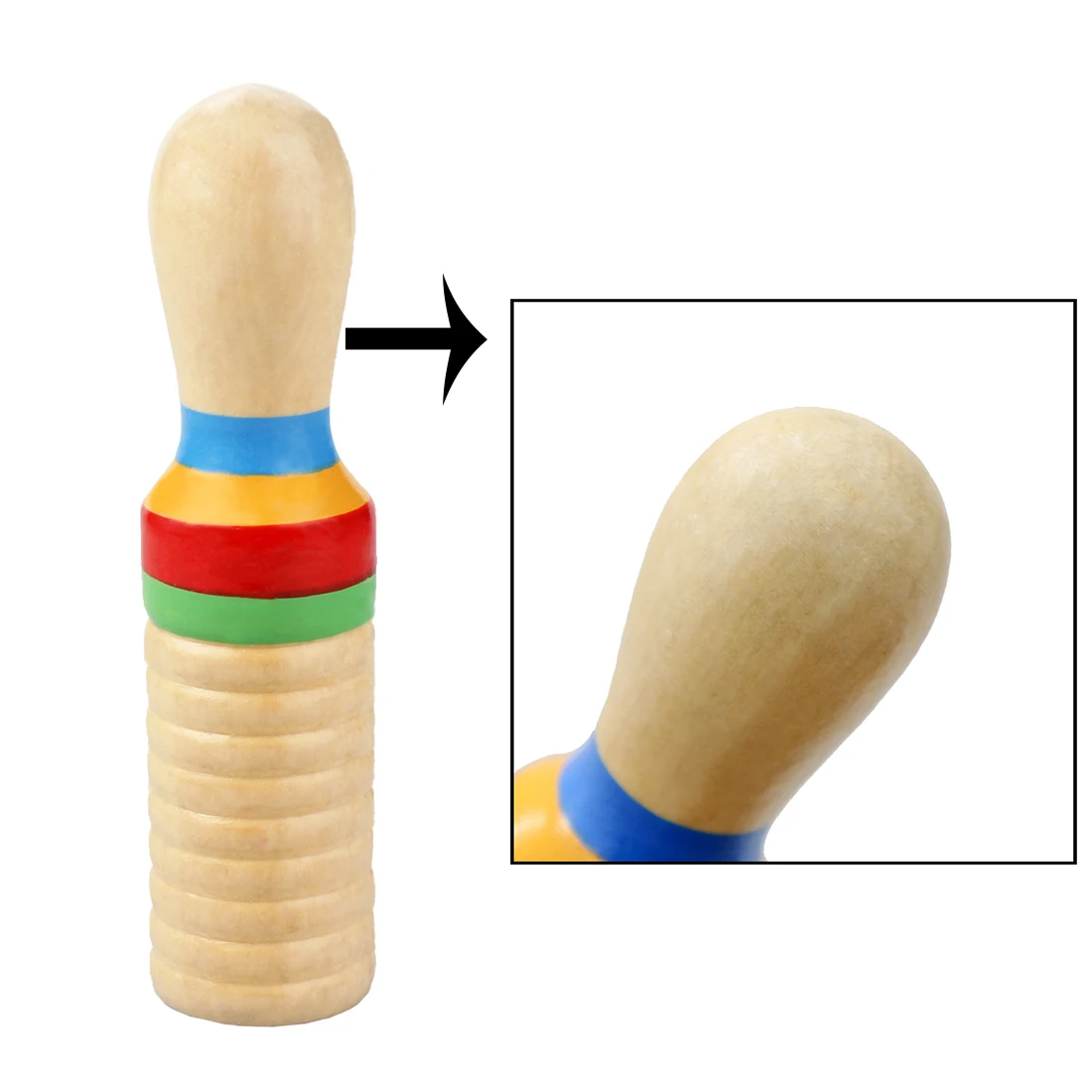 IRIN Single Ringing Drum Orff Instrument Wooden Small Single-Threaded Ring Percussion Cylinder Kids Gifts Educational Toys