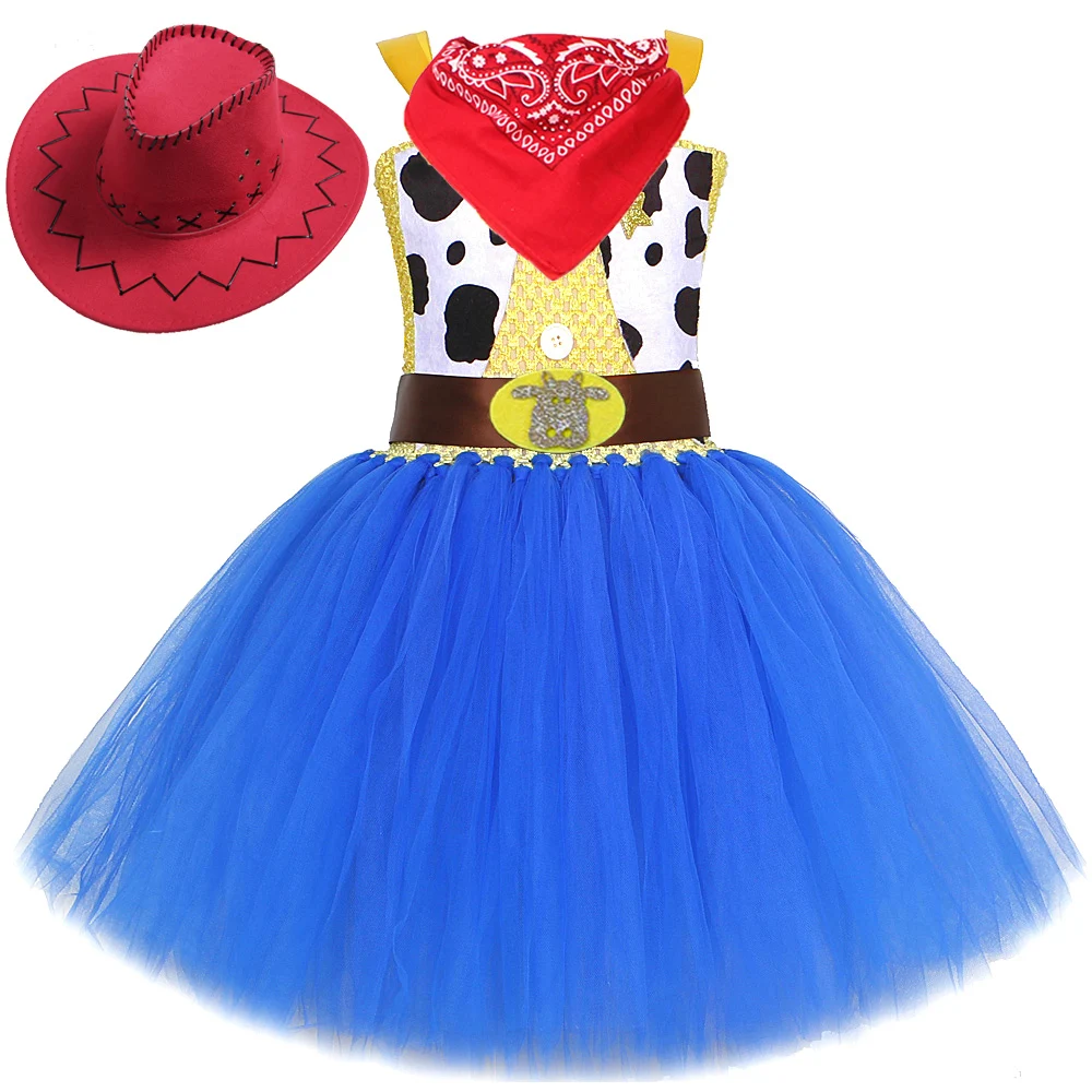 Déguisement Enfant Cowgirl Jessie Toy Story Robe Tutu Chapeau