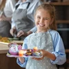 Toy Tea Set for Little Girls Princess Party Play Toy Kid Afternoon Tea Set Including Kitchen Pretend Toys Birthday Gift for Kids 3