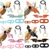 Lizard lead reptile walking lead gecko lead small pet lead colorful wing lead adjustable lizard lead for outdoor carrying