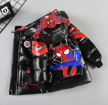 Kids Spiderman Hooded Down Jacket 1