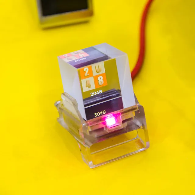 Hellocubic Hűvös Időjárás -Előrejelzés Prizma Kristály 3D Wifi Clock Station Átlátszó Kis Tv -Asztal Angol Változat - Image 2
