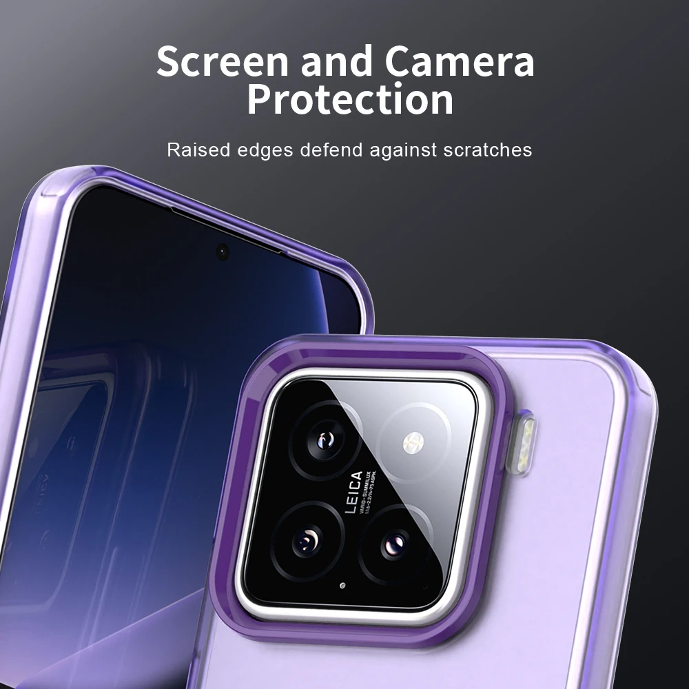 Luxury Matte Skin Feel Translucent Shockproof Bumper Case