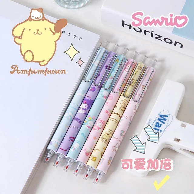 12pcs Sanrio Crayon Kawaii HelloKitty Kuromi Cinnamoroll Korean Student  Cartoon 12 Color Art Brush Children's Oil Painting Pen - AliExpress