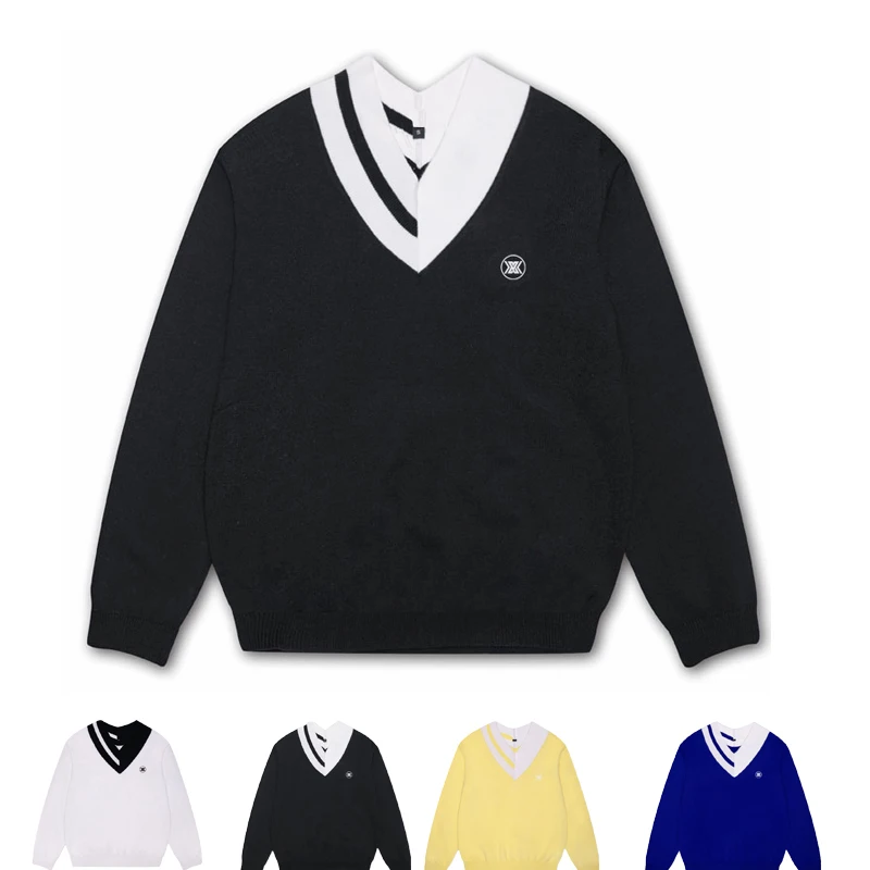 women's golf wear New High-end Women's Knitted Sweaters, Autumn winter Golf sweater Versatile and Trendy Korean Designs