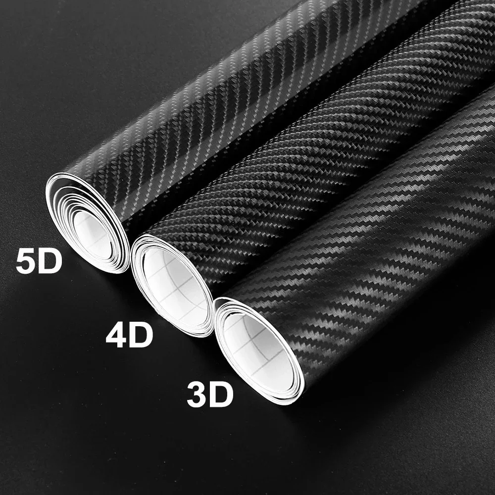 

3D 4D 5D Car Wrap Roll PVC Stickers Carbon Fiber Protective Vinyl Film for Motorcycle Auto Body Decoration Interior Accessories