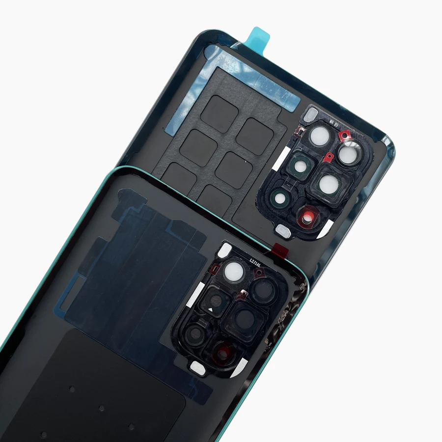OnePlus 8 T + 5G A +++ 배터리 후면 커버 유리 후면 문짝 하우징 패널 케이스, 원 플러스 1 + 8 T 카메라 렌즈용 교체