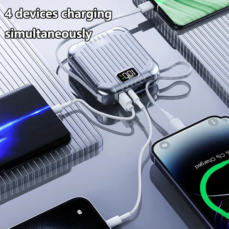 50000mAh Mini Portable Power Bank 120W Two Way Super Fast Charge Large Capacity Battery For iPhone Xiaomi Samsung Lenovo Huawei 4