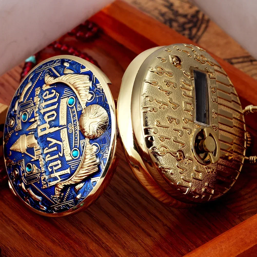 Harries Vintage Pocket Watch Potters Magic Boy Periferiche Creative Music Quartz Watch Collection Nostalgia Souvenir Gifts