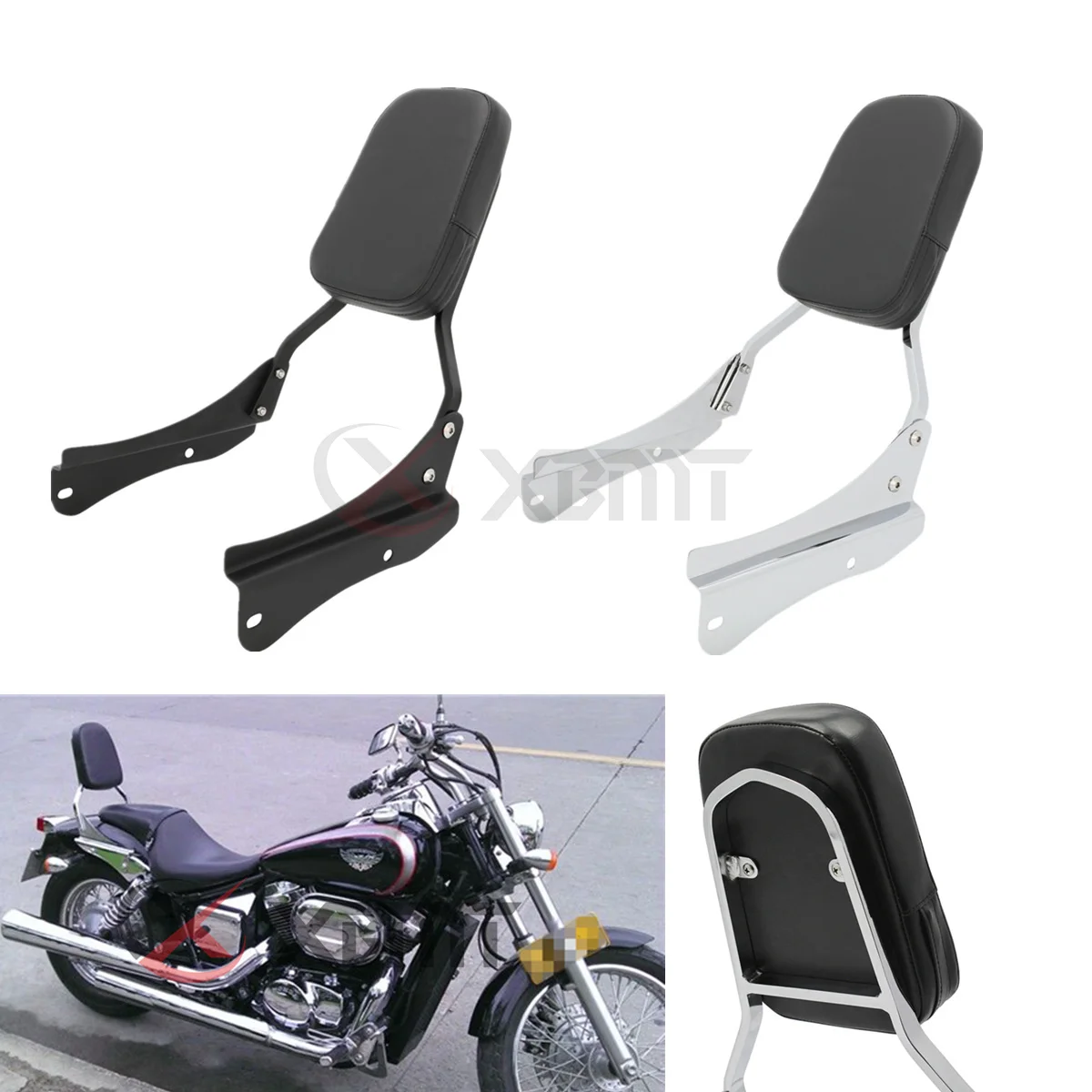 Motorcycle Passenger Backrest Sissy Bar For Honda Shadow Spirit 750