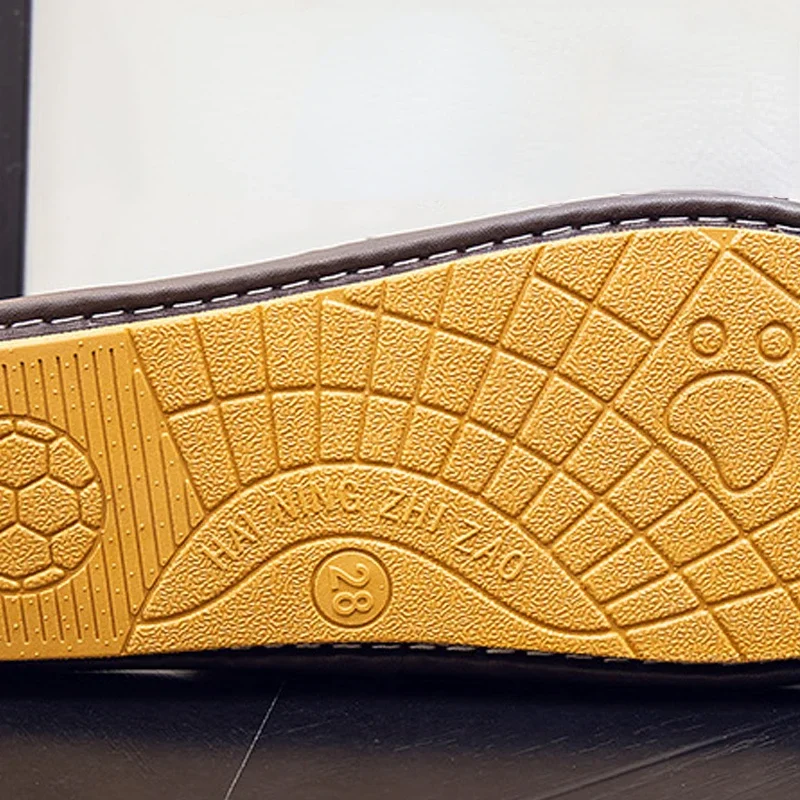 Genuine Leather Thermal Insulation for Home Use Cowhide Cotton Slippers Autumn Winter Men Women's Indoor Anti-skid Waterproof