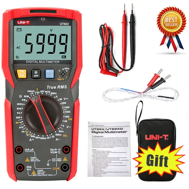 Digital Multimeter UNI-T UT89X/UT89XD True RMS Tester AC/DC Voltmeter Ammeter