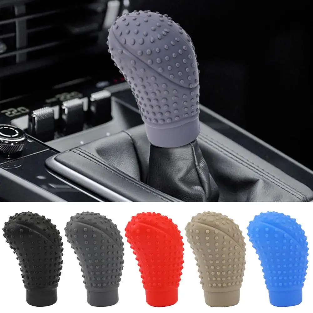 

1pcs Universal Car Particle Non-Slip Silicone Knob Grip Accessory Sleeve Gear Cover Interior Shift Protective Car Covers Ma P3T1
