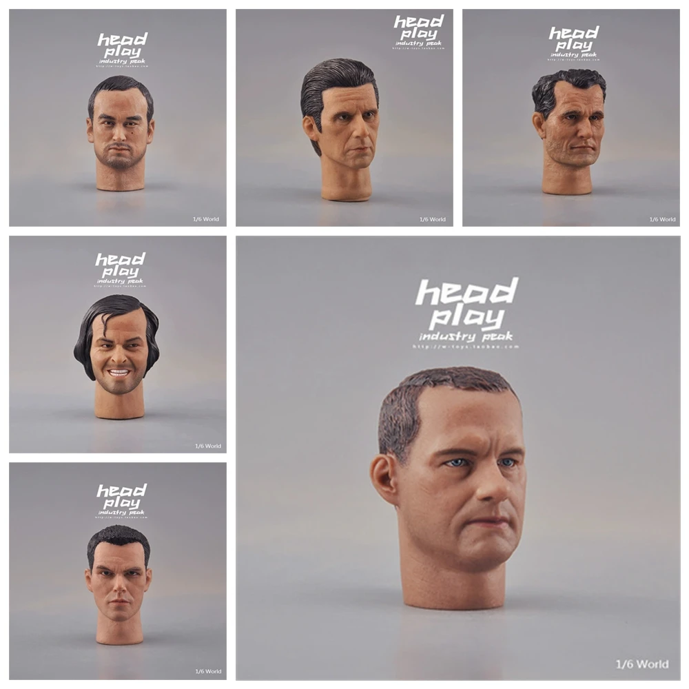 

Head Play 1/6 Male Head Sculpt Tom Hanks Matt Damon Ken Watanabe Samurai Toys Model 1/6 Scale For12 Inch Action Figure Body