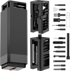 Ultimate 20 - in - 1 Electronic Cleaning Kit for Screens, Keyboards & Headphones (32 in 1 Black)