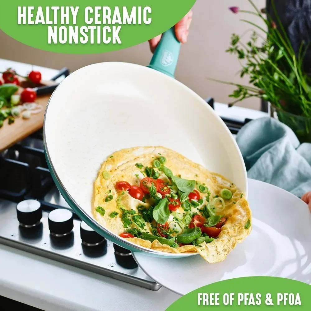 GreenLife Soft Grip Healthy Ceramic Nonstick 7 and 10 Frying Pan