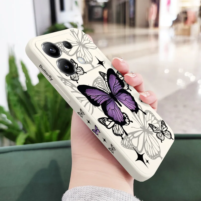 Elegant Flying Butterfly Silicone Phone Case Cover