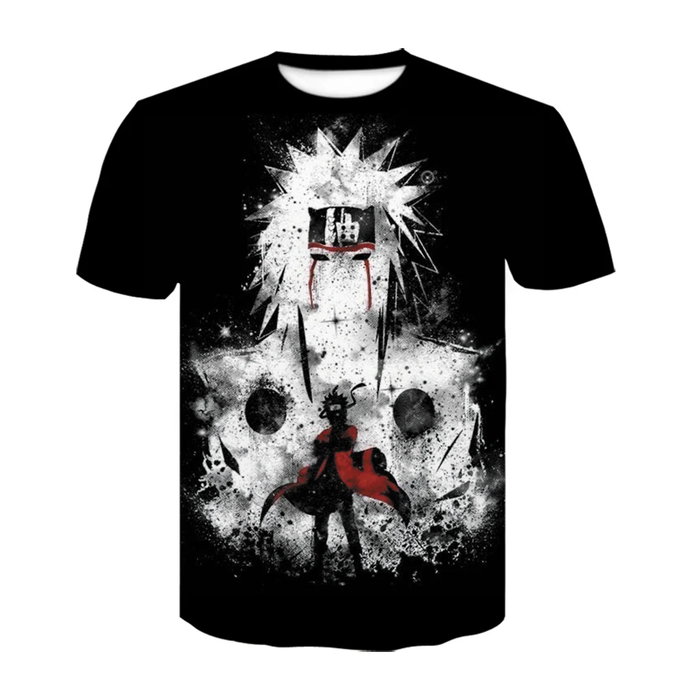 New Anime Narutos Men's T-shirt 3D Harajuku Tops Fun Boys Clothing Summer Kakashi Fashion Short Sleeve Street |
