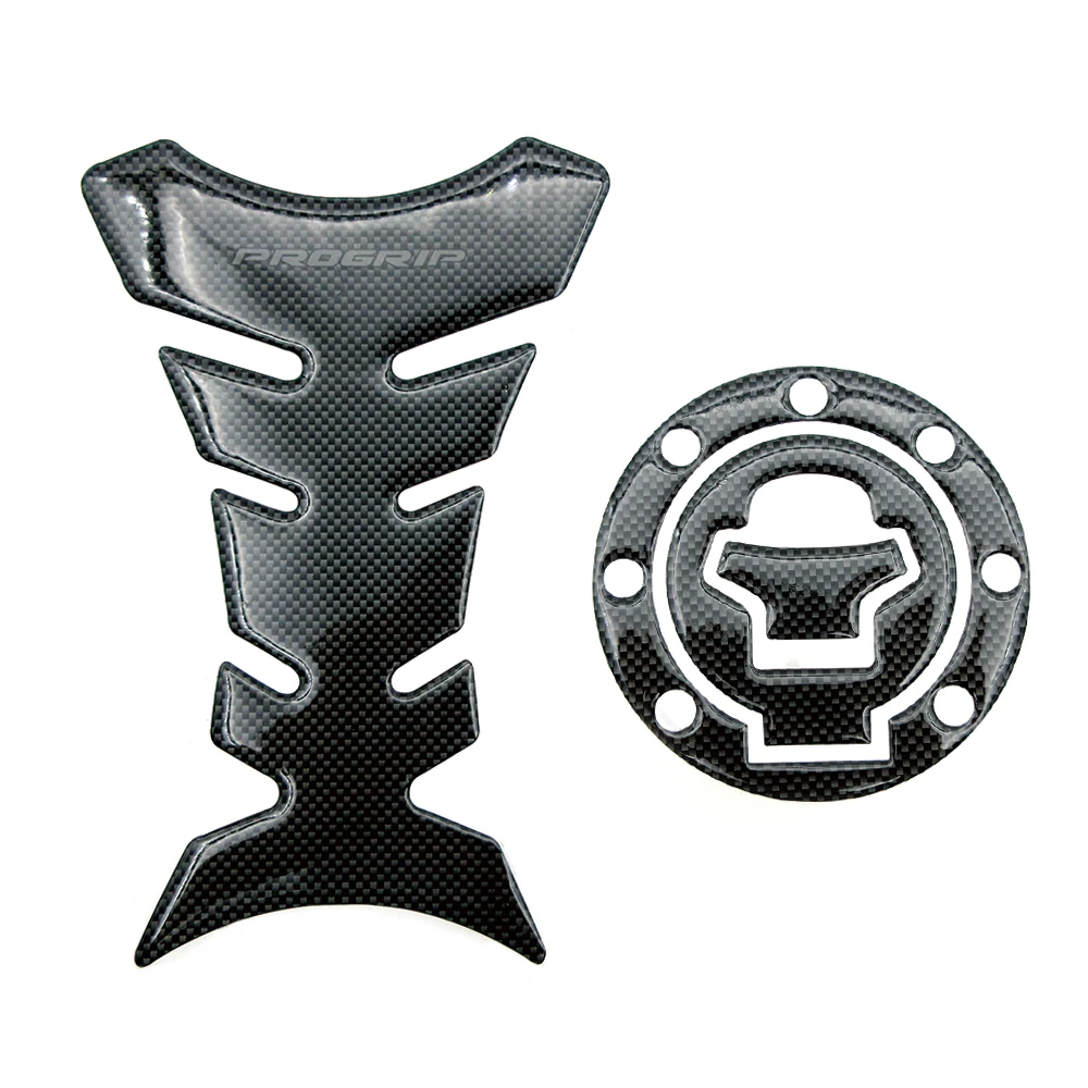 New Motorcycle Carbon Fiber Fuel Tank Decals Pad＆Gas Cap Pad Cover